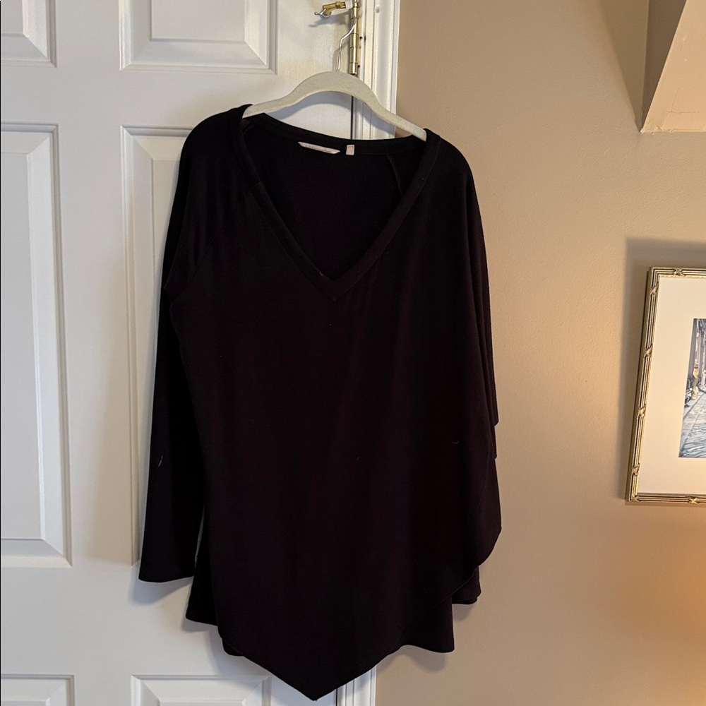 Soft Surroundings Deep Purple V-Neck Tunic
